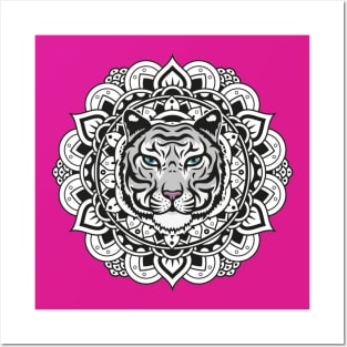 Tigers Mandala Logo Posters and Art